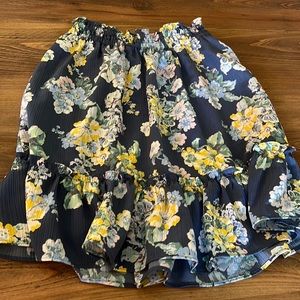Lauren Conrad Floral Skirt